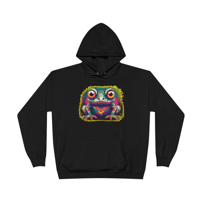 Geo Neon Tree Frog Hoodie | Cute Frog Gift | Nature Lover Sweatshirt | Eco Hoodie | Pacific NW Gear Co
