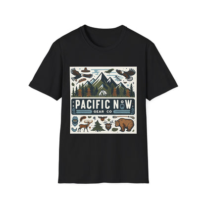 Pacific Adventure Tee | Retro Camping Shirt | Travel Tee | Outdoor Graphic Tee | Pacific NW Gear Co.