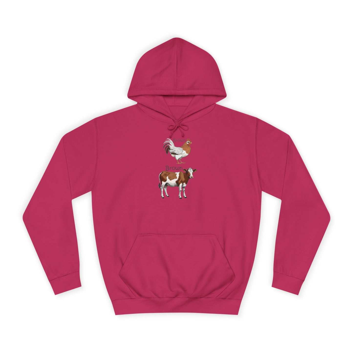 Brown Chicken, Brown Cow! Hoodie | Funny Humor Sweatshirt | Pun Gift | College Hoodie | Pacific NW Gear Co.