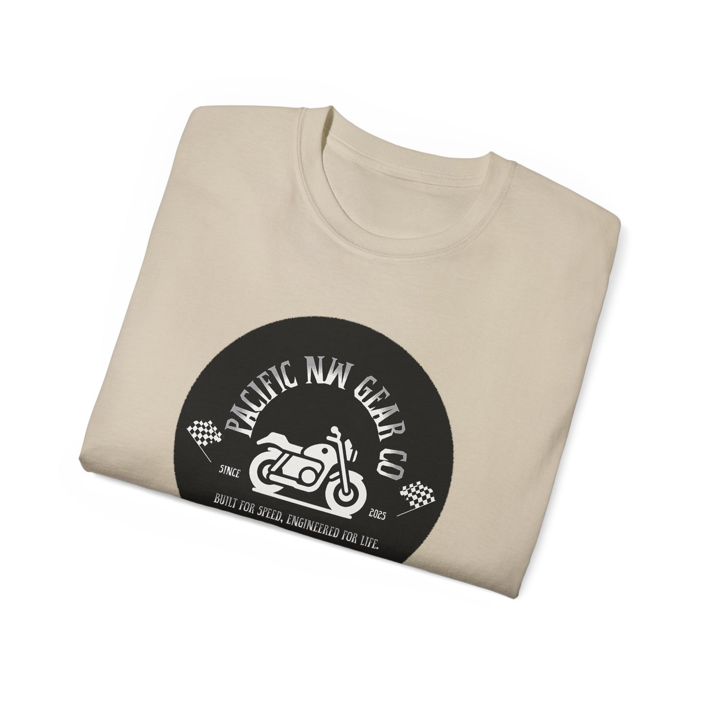 Pacific Racer Tee | Built For Speed Logo | Motorsports Gear Gift | Car Enthusiast Shirt | Pacific NW Gear Co