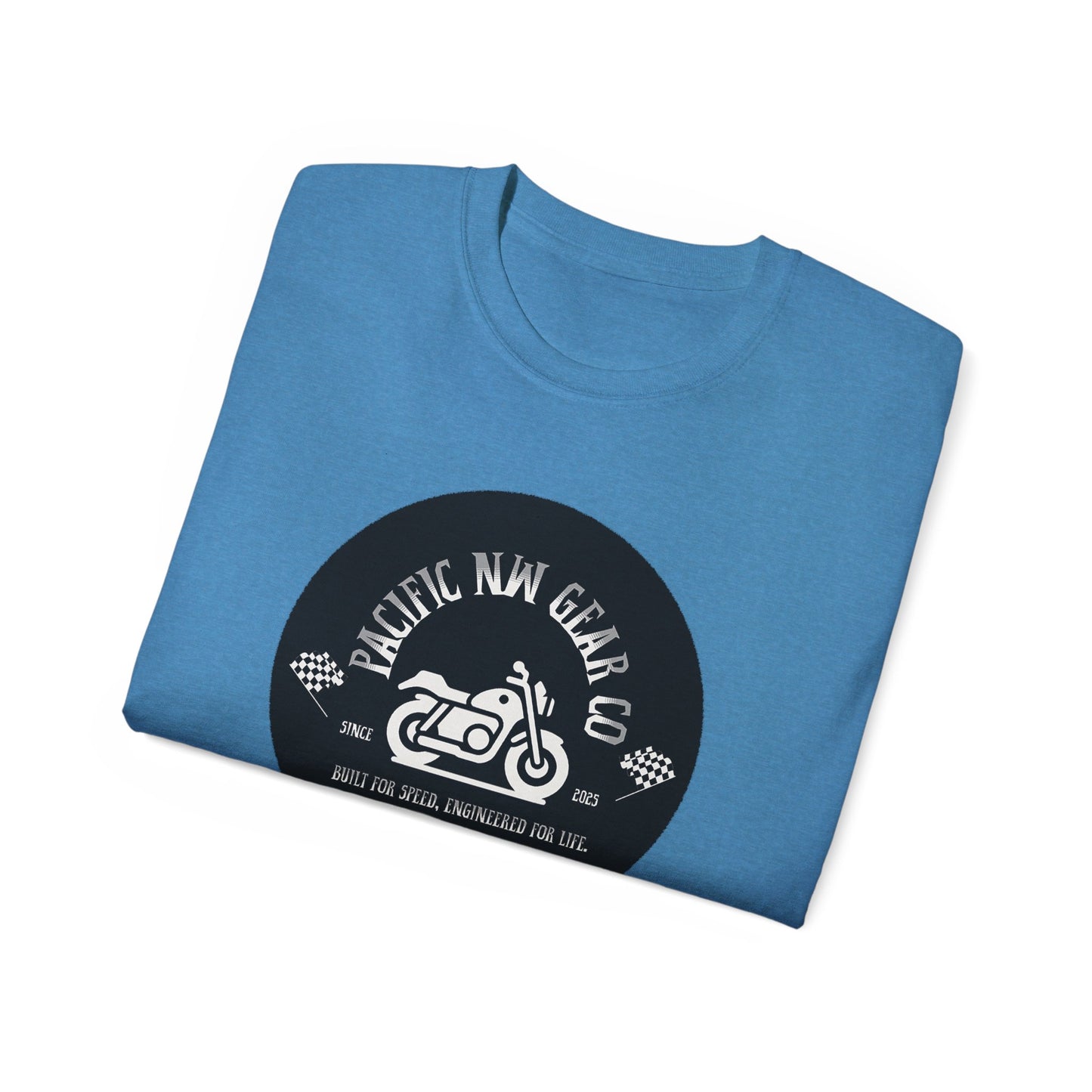 Pacific Racer Tee | Built For Speed Logo | Motorsports Gear Gift | Car Enthusiast Shirt | Pacific NW Gear Co