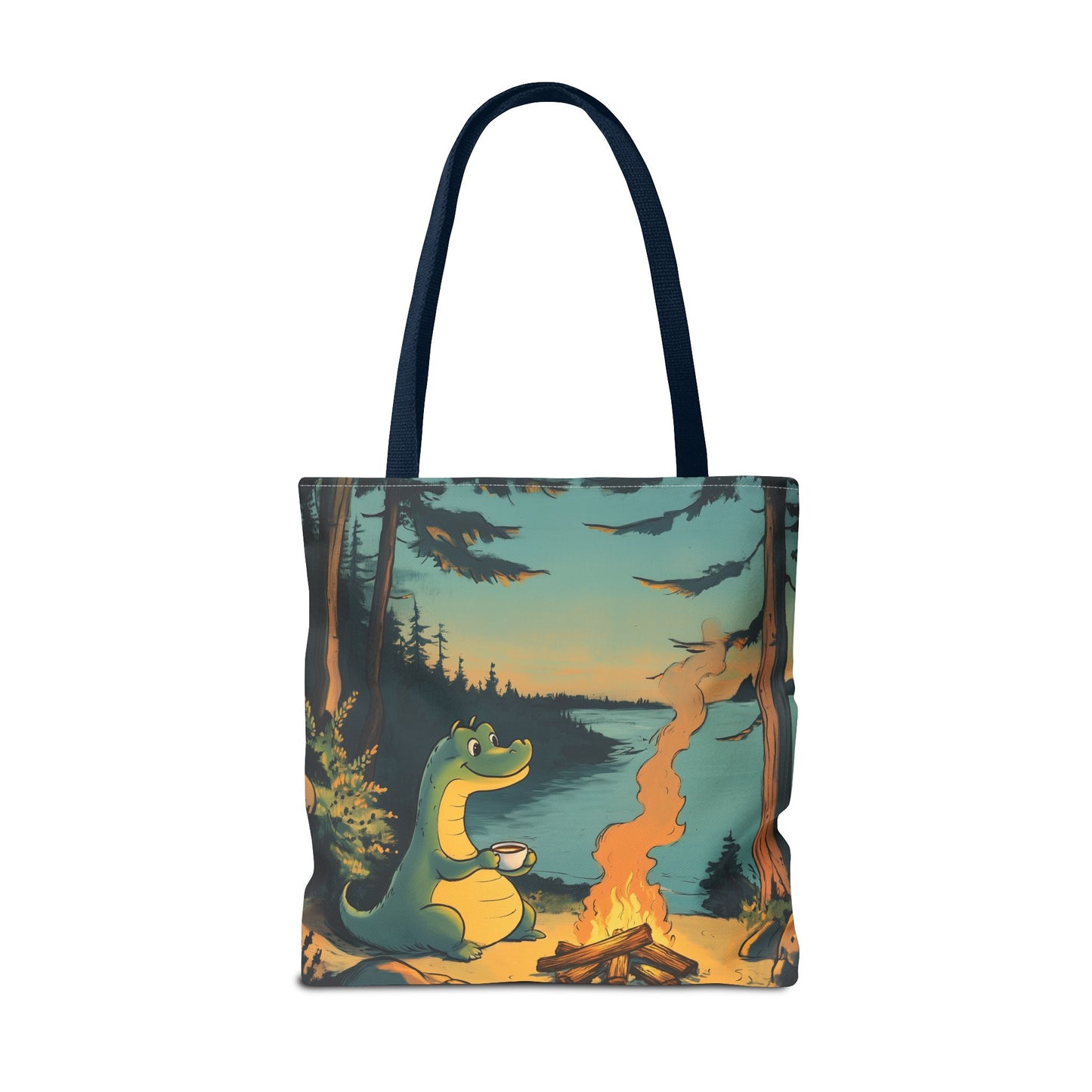 The Camp Loch Ness Tote | Nessie Graphic Bag | Camping with Nessie | By PNW Gear Co