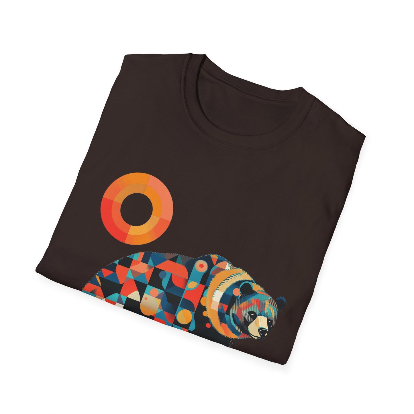Geometric Grizzly Bear Tee | Abstract Animal Shirt | Nature Art Tee | Unique Bear Gift | PNW Gear Co.