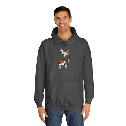 Brown Chicken, Brown Cow! Hoodie | Funny Humor Sweatshirt | Pun Gift | College Hoodie | Pacific NW Gear Co.