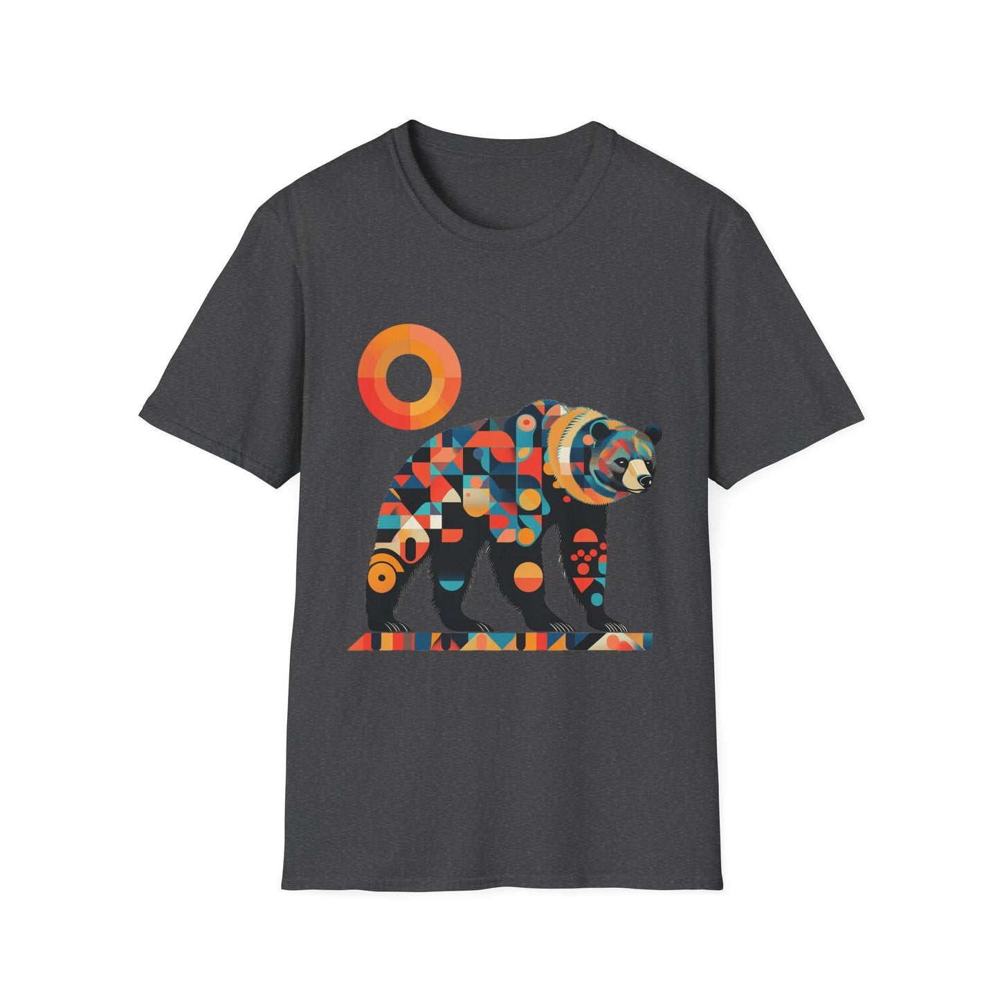 Geometric Grizzly Bear Tee | Abstract Animal Shirt | Nature Art Tee | Unique Bear Gift | PNW Gear Co.
