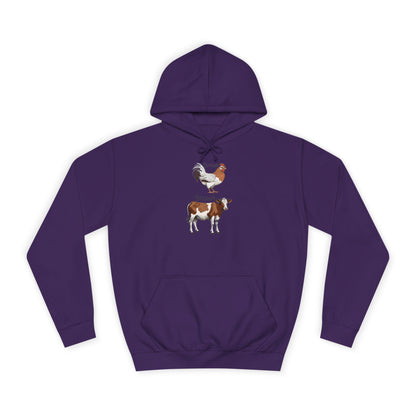 Brown Chicken, Brown Cow! Hoodie | Funny Humor Sweatshirt | Pun Gift | College Hoodie | Pacific NW Gear Co.