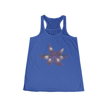 Floral Racerback Tank | "Today is a Good Day to Try" | Women's Summer Top | By Pacific NW Gear Co.