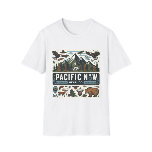 Pacific Adventure Tee | Retro Camping Shirt | Travel Tee | Outdoor Graphic Tee | Pacific NW Gear Co.