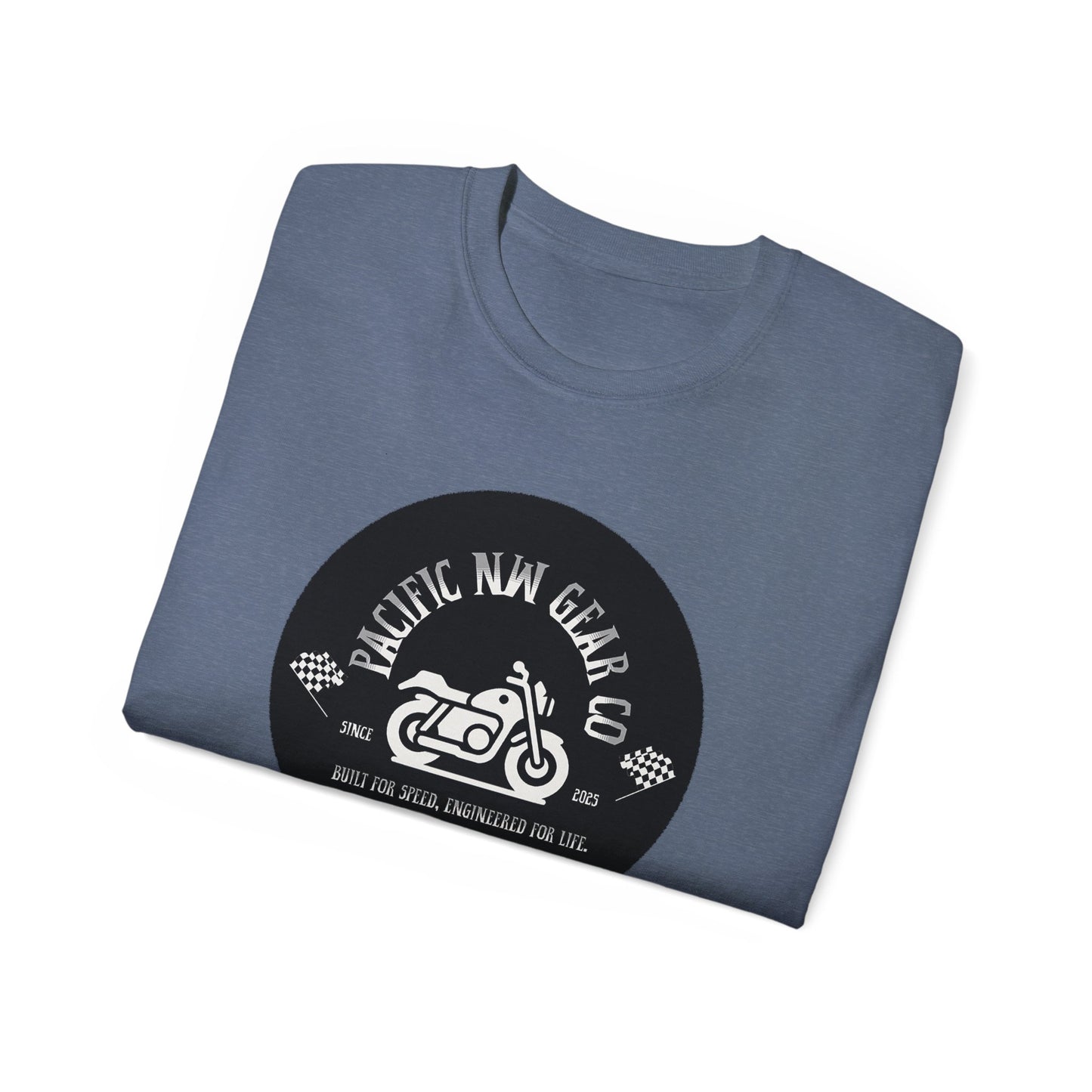 Pacific Racer Tee | Built For Speed Logo | Motorsports Gear Gift | Car Enthusiast Shirt | Pacific NW Gear Co