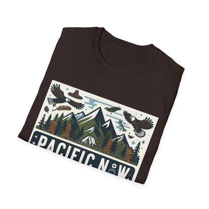 Pacific Adventure Tee | Retro Camping Shirt | Travel Tee | Outdoor Graphic Tee | Pacific NW Gear Co.
