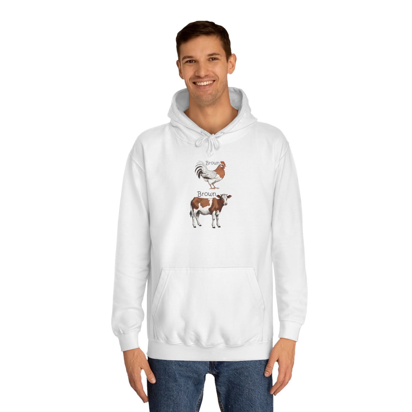 Brown Chicken, Brown Cow! Hoodie | Funny Humor Sweatshirt | Pun Gift | College Hoodie | Pacific NW Gear Co.