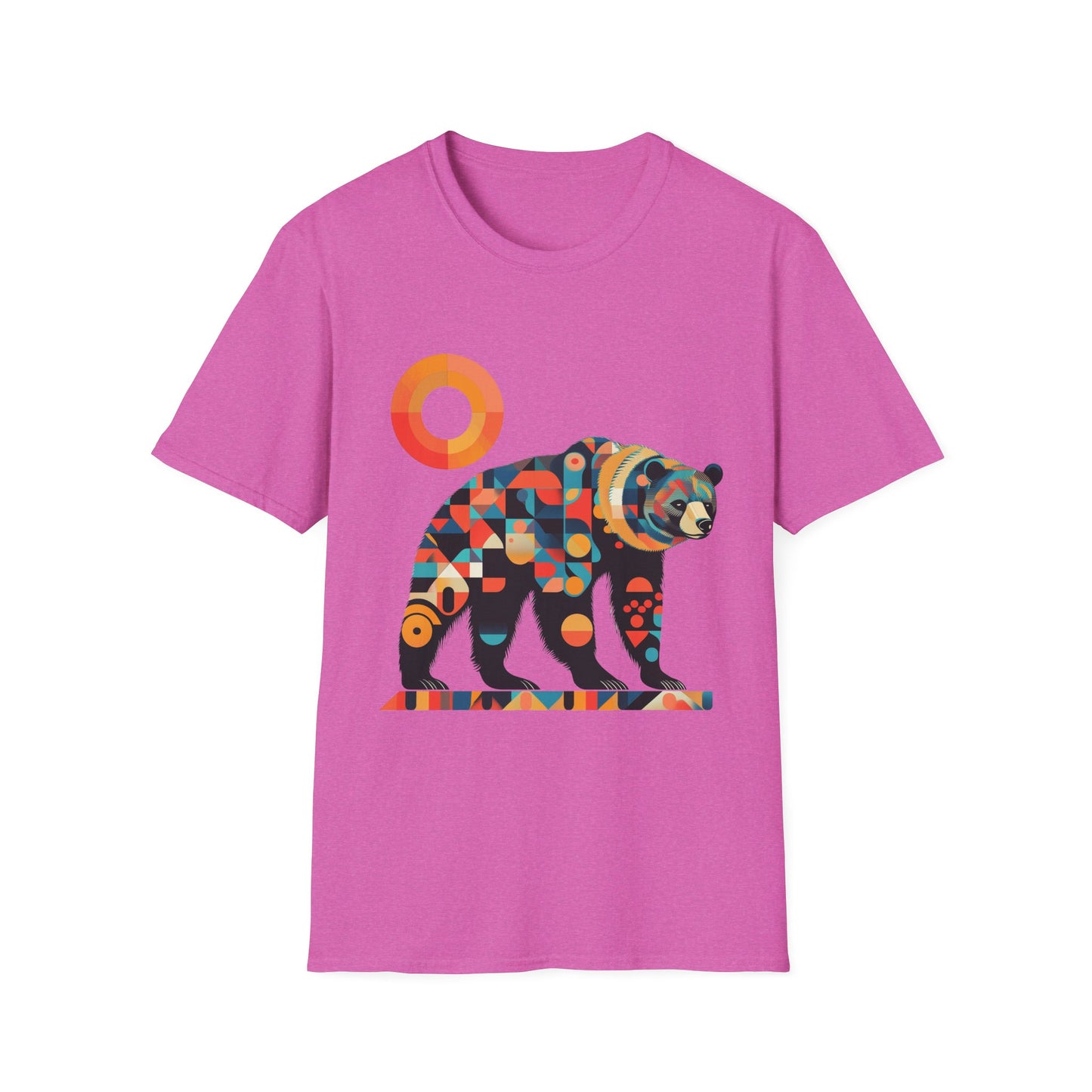 Geometric Grizzly Bear Tee | Abstract Animal Shirt | Nature Art Tee | Unique Bear Gift | PNW Gear Co.
