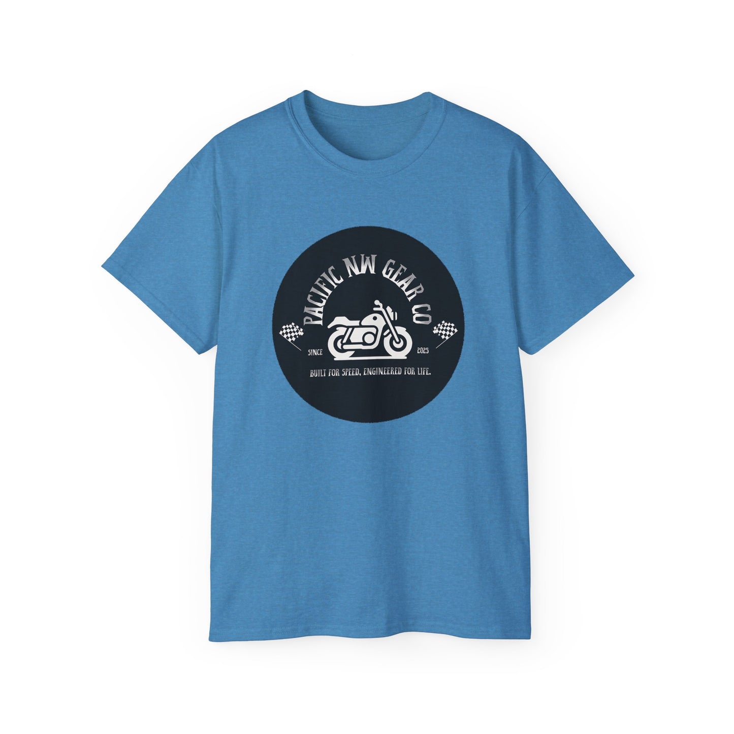 Pacific Racer Tee | Built For Speed Logo | Motorsports Gear Gift | Car Enthusiast Shirt | Pacific NW Gear Co