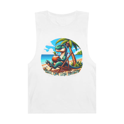 Rex On The Beach Tank Top | Funny T-Rex Shirt | Beach Vacation Tee | Dinosaur Gift | Pacific NW Gear Co.