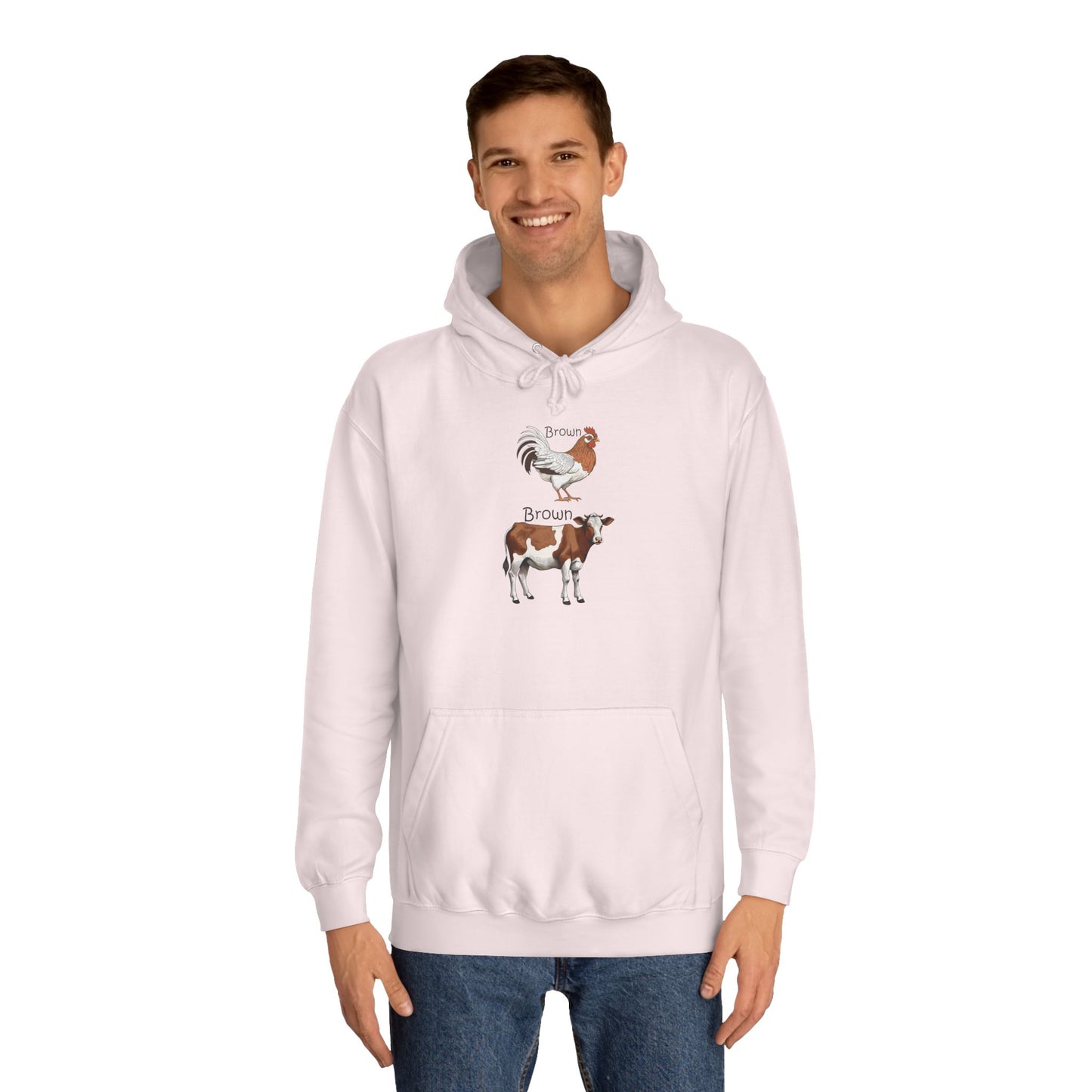 Brown Chicken, Brown Cow! Hoodie | Funny Humor Sweatshirt | Pun Gift | College Hoodie | Pacific NW Gear Co.