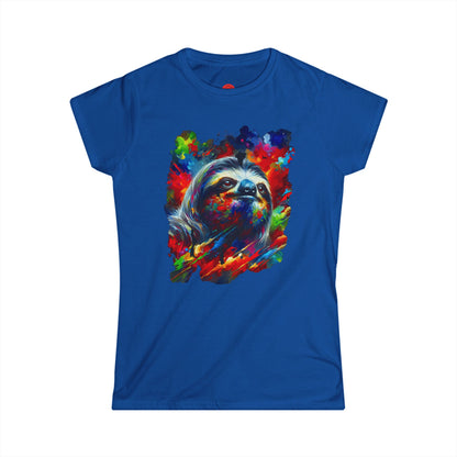 Slothst In Thought Tee | Cute Sloth Graphic | The Thinker Sloth | Women's Art Tee | Unique Animal Gift | Pacific NW Gear Co