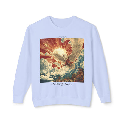 Rising Sun Crewneck Sweatshirt | Unisex Lightweight Sweater | PNW Gear Co.