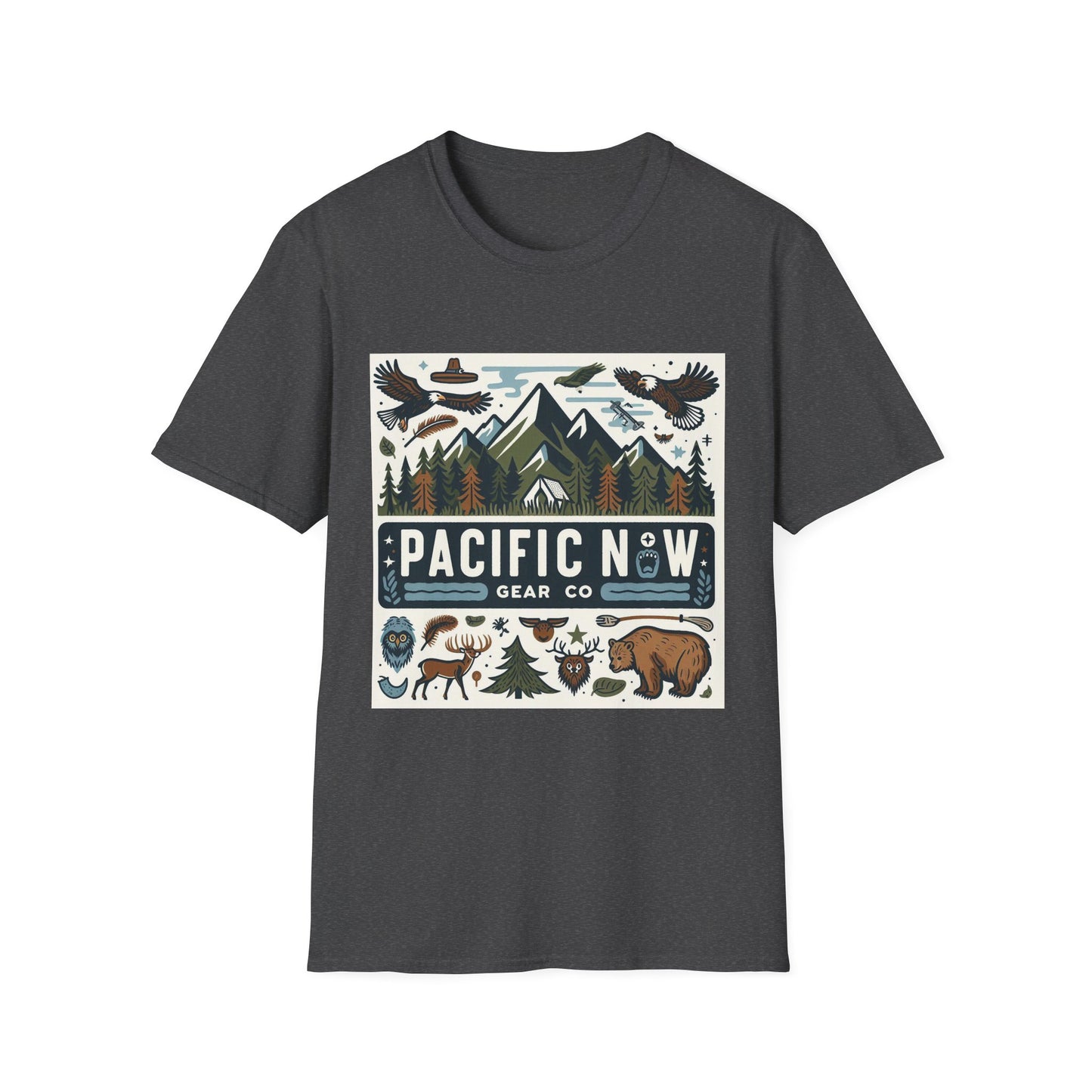 Pacific Adventure Tee | Retro Camping Shirt | Travel Tee | Outdoor Graphic Tee | Pacific NW Gear Co.