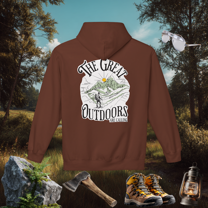 Great Outdoors Hoodie | Explore Nature Pullover | Hiking Camping Gift | PNW Style Sweater | Pacific NW Gear Co