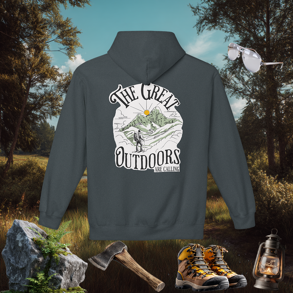 Great Outdoors Hoodie | Explore Nature Pullover | Hiking Camping Gift | PNW Style Sweater | Pacific NW Gear Co