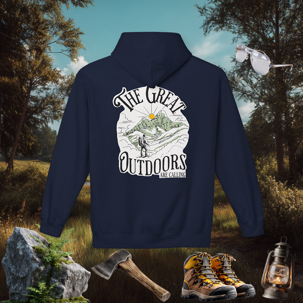 Great Outdoors Hoodie | Explore Nature Pullover | Hiking Camping Gift | PNW Style Sweater | Pacific NW Gear Co