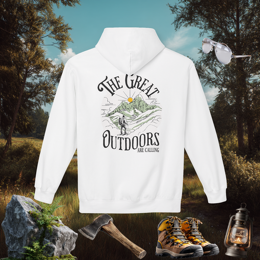 Great Outdoors Hoodie | Explore Nature Pullover | Hiking Camping Gift | PNW Style Sweater | Pacific NW Gear Co