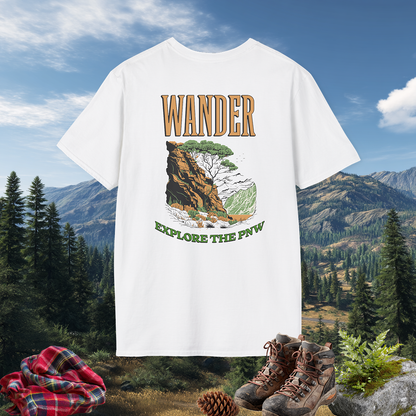 WAnder explORe T-Shirt | Adventure Graphic Tee | Hiking Shirt | Wanderlust Gift | PNW Style | Pacific NW Gear Co