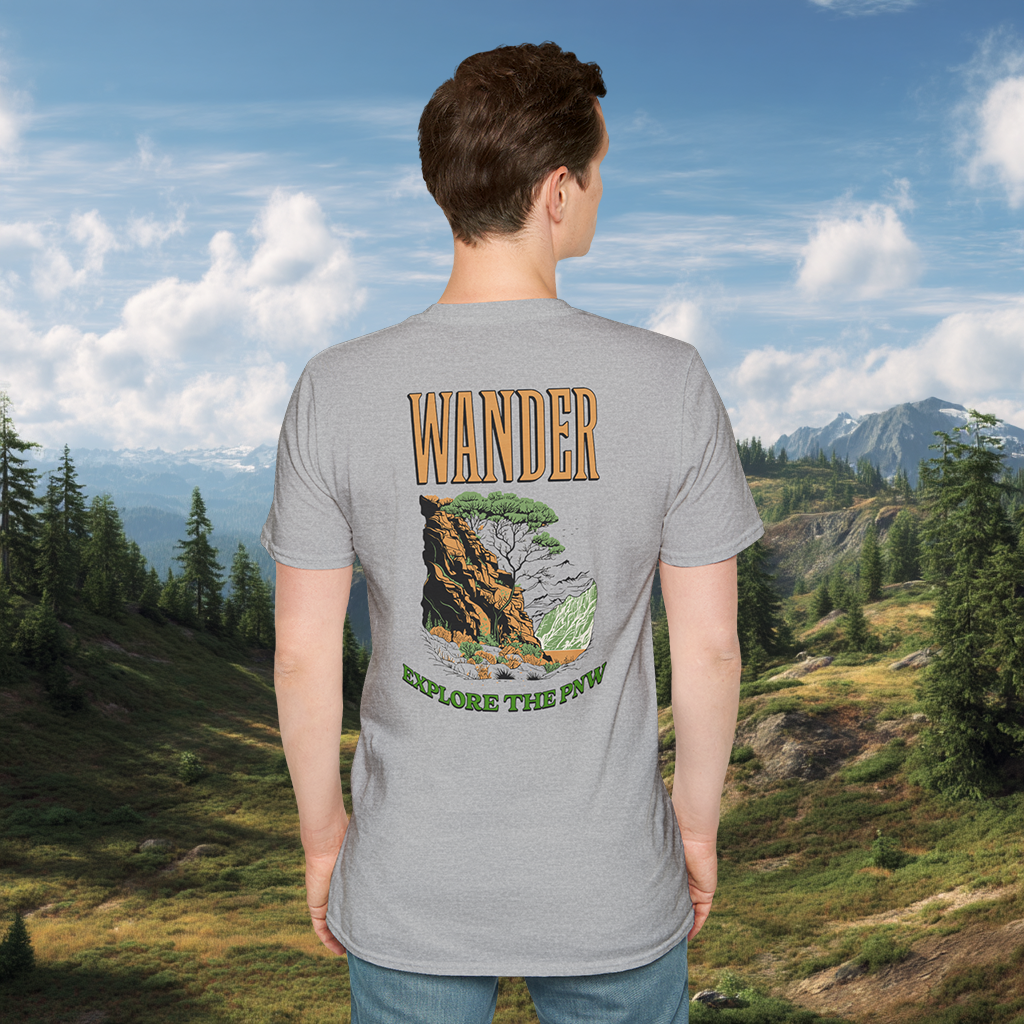 WAnder explORe T-Shirt | Adventure Graphic Tee | Hiking Shirt | Wanderlust Gift | PNW Style | Pacific NW Gear Co