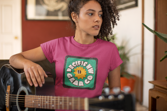 Retro Floral Tee | Women's Vintage Style Shirt | 70s Inspired Top | Sunshine Gift for Her | Pacific NW Gear Co