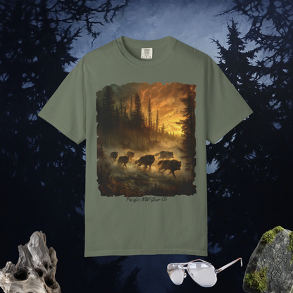 Run With the Pack- Tee | Nature Wolf Graphic | Animal Graphic | Unisex T-Shirt | Pacific NW Gear Co