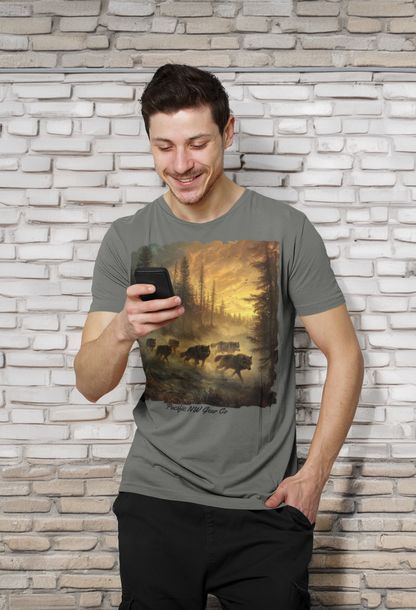 Run With the Pack- Tee | Nature Wolf Graphic | Animal Graphic | Unisex T-Shirt | Pacific NW Gear Co