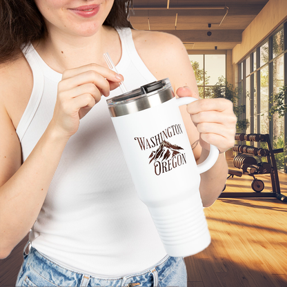 PNW Adventure Mug | Washington Oregon Mug | Nature Lover Gift | Pacific NW Style | Camping Mug | Mountains Mug