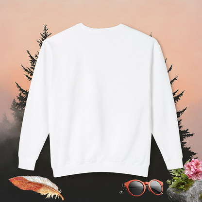 Rising Sun Crewneck Sweatshirt | Mythical Thunderbird Design | Unisex Lightweight Sweater | Pacific NW Gear Co