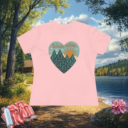 Adventure At Heart Tee | Women's PNW Wander - Explore Shirt | Nature Lover Gift | Hiking Apparel | Pacific NW Gear Co