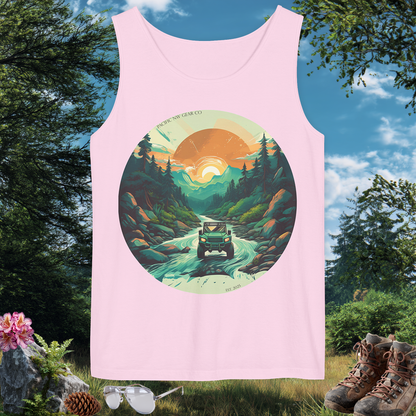 River Bend Tank | PNW Off-Road Adventure Top | Eco-Friendly Unisex Tank Top | Pacific NW Gear Co