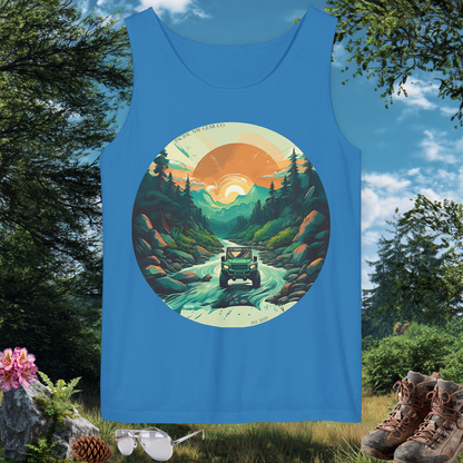 River Bend Tank | PNW Off-Road Adventure Top | Eco-Friendly Unisex Tank Top | Pacific NW Gear Co