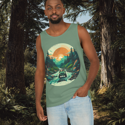 River Bend Tank | PNW Off-Road Adventure Top | Eco-Friendly Unisex Tank Top | Pacific NW Gear Co