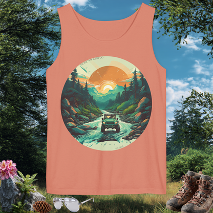 River Bend Tank | PNW Off-Road Adventure Top | Eco-Friendly Unisex Tank Top | Pacific NW Gear Co