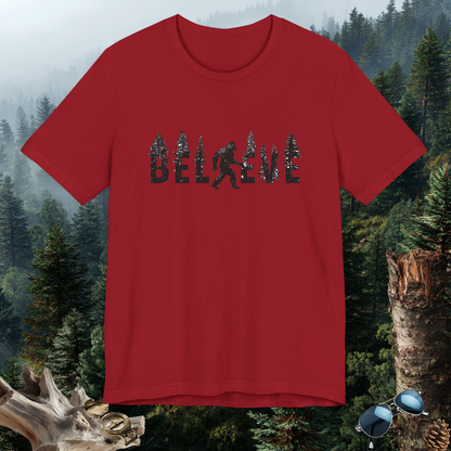 Bigfoot Believer Tee | PNW Cryptid Shirt | Mythical Creature Wear | Adventure Gift | Nature Lover Gift | Pacific NW Gear