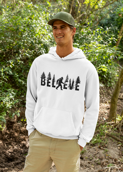 🌲 The Sasquatch Seeker: Believe In Bigfoot Hoodie 🌲