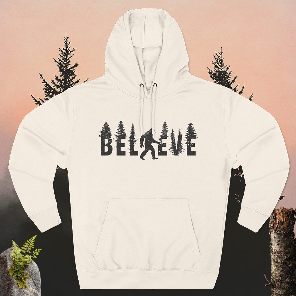 🌲 The Sasquatch Seeker: Believe In Bigfoot Hoodie 🌲