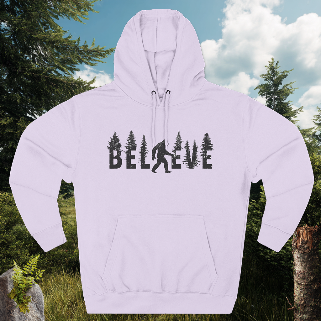 🌲 The Sasquatch Seeker: Believe In Bigfoot Hoodie 🌲