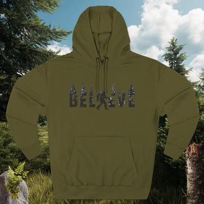 🌲 The Sasquatch Seeker: Believe In Bigfoot Hoodie 🌲
