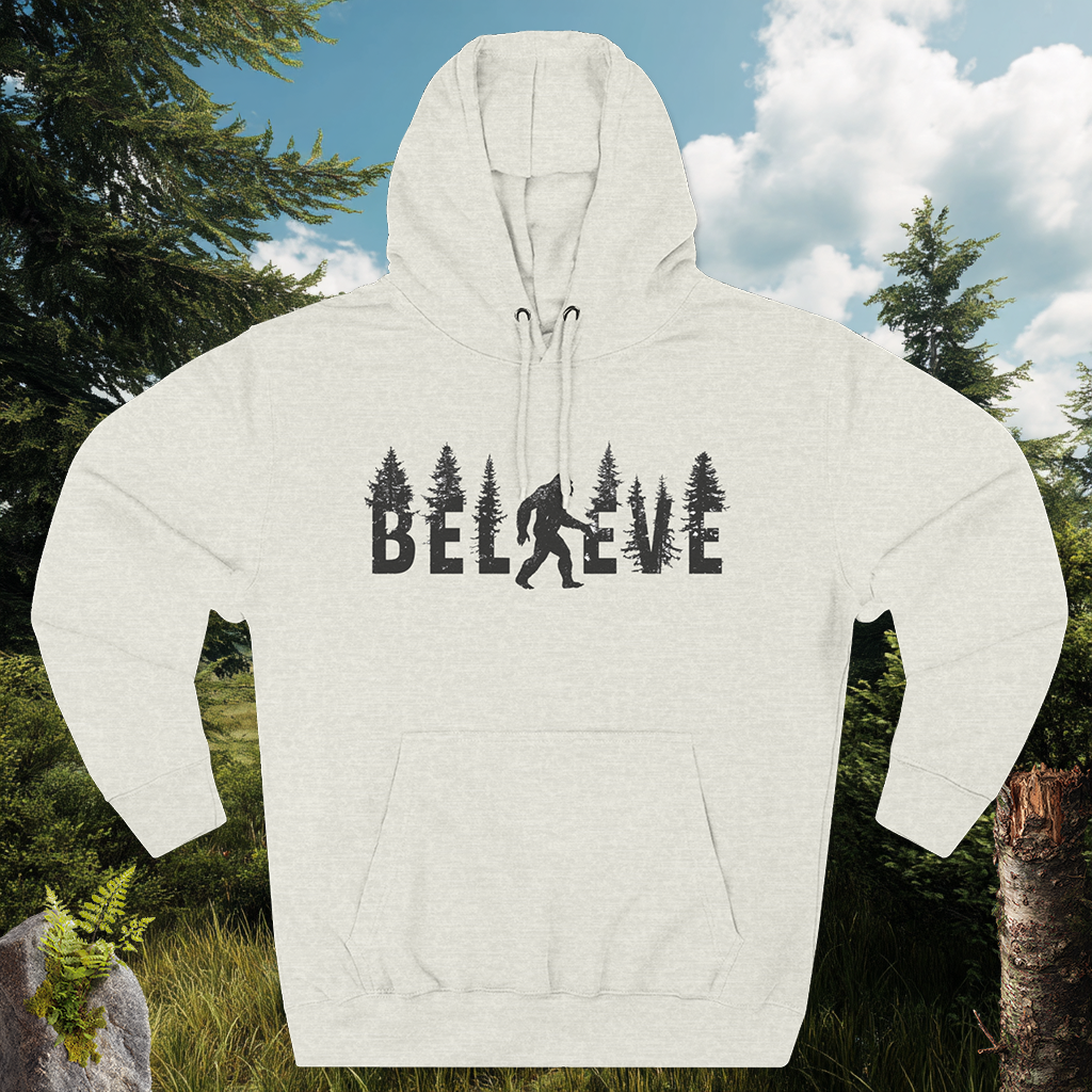 🌲 The Sasquatch Seeker: Believe In Bigfoot Hoodie 🌲