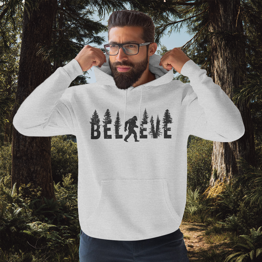 🌲 The Sasquatch Seeker: Believe In Bigfoot Hoodie 🌲 | PNW Cryptid Sweater | Mythical Creature Wear | Adventure Gift | Cryptid Gift | PNW Gear