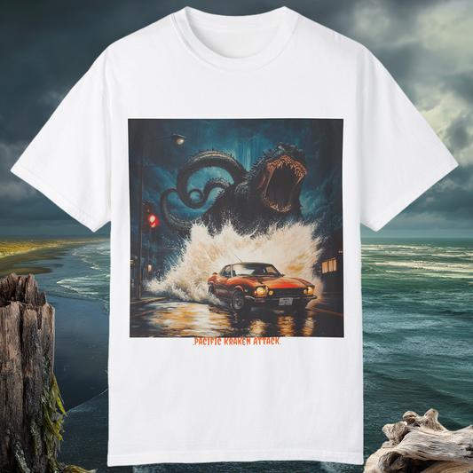 Kraken Attack T-Shirt | Pacific Northwest Myth | Sea Monster Tee | Kraken Art Shirt | PNW Style