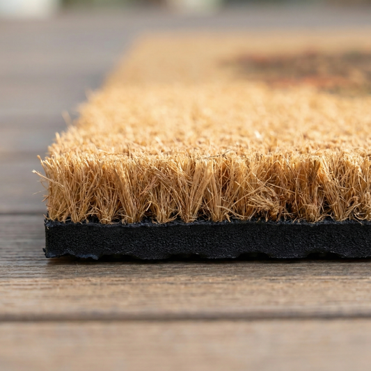 Retro Trout Welcome Mat, Vintage Lodge Style, Retro Leaping Trout Doormat, PNW Fishing Decor, Coir Welcome Mat, Outdoor Rug