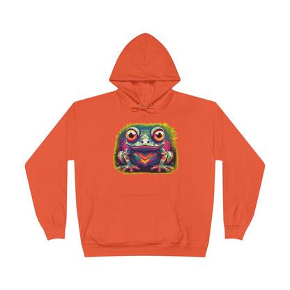 Geo Neon Tree Frog Hoodie | Cute Frog Gift | Nature Lover Sweatshirt | Eco Hoodie | Pacific NW Gear Co