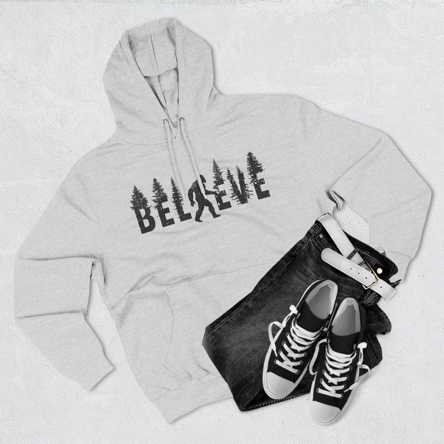 🌲 The Sasquatch Seeker: Believe In Bigfoot Hoodie 🌲