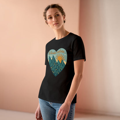 Adventure At Heart Tee | Women's PNW Wander - Explore Shirt | Nature Lover Gift | Hiking Apparel | Pacific NW Gear Co